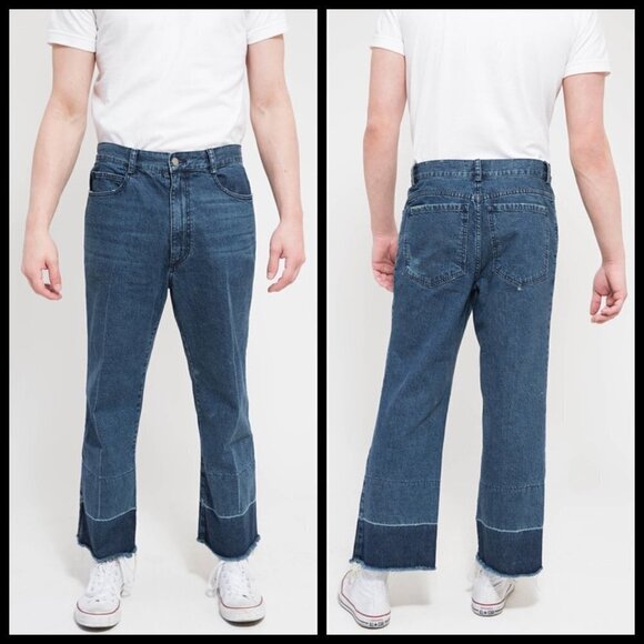 RACHEL COMEY Men's Classic Indigo Legion Pant Cropped Released Hem ~ Medium NWT - Picture 3 of 16